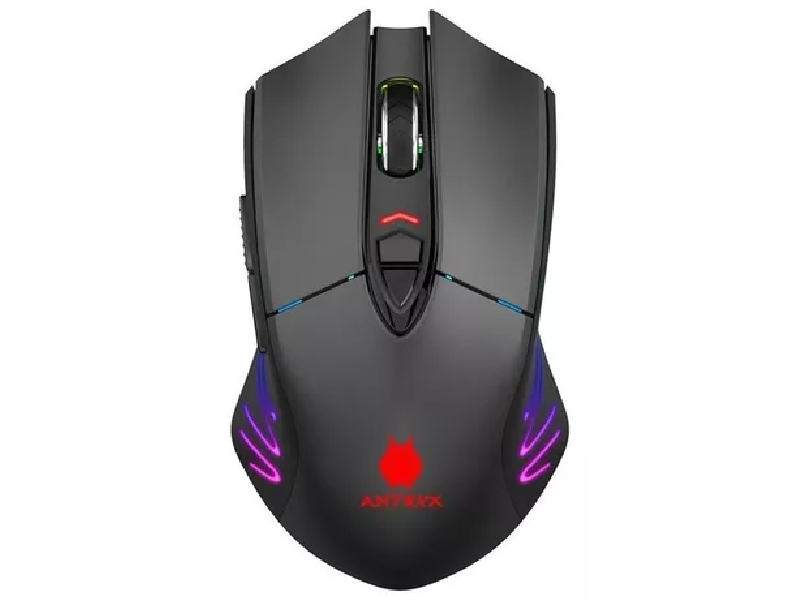 MOUSE GAMING WIRELESS ANTRYX CHROME STORM SCORPIO II DPI 1000 RGB (AGM-CS5500WK)          